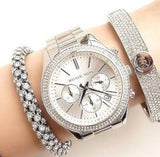  Shop Authentic Michael Kors Kerry Silver Tone Silver Steel Strap Watch for Women - MK3311 - Luxxuri