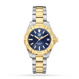  Shop Authentic Tag Heuer Aquaracer Blue Dial Two Tone Steel Strap Watch for Women - WBD1325.BB0320 - Luxxuri