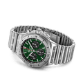  Shop Authentic Breitling Chronomat B01 42mm Green Dial Silver Steel Strap Watch for Men - AB01343A1L1A1 - Luxxuri