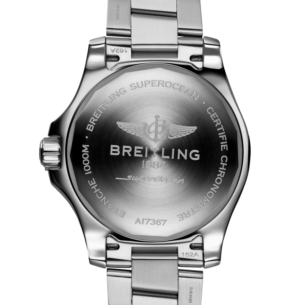  Shop Authentic Breitling Superocean Automatic 44mm Black Dial Silver Steel Strap Watch for Men - A17367D71B1A1 - Luxxuri