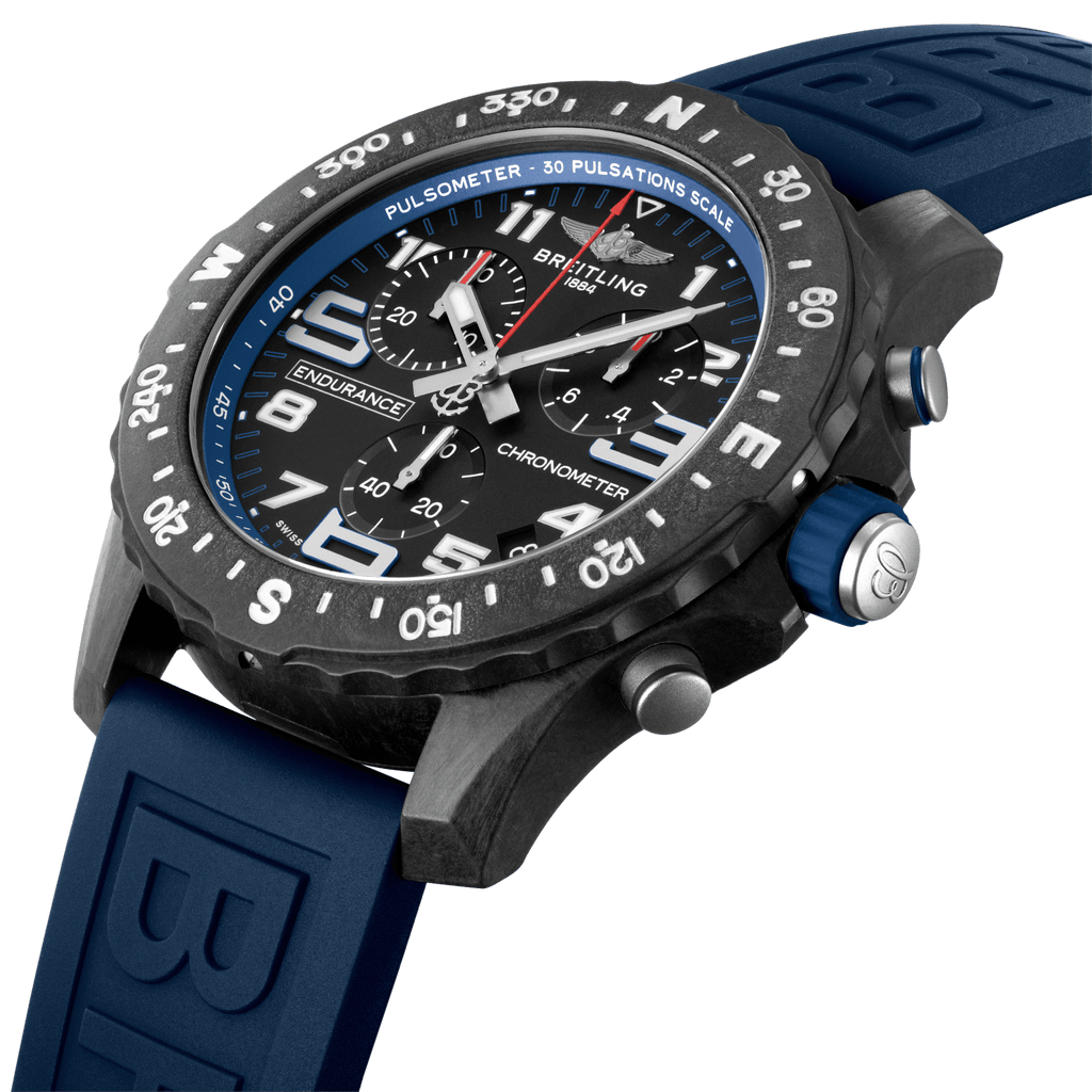  Shop Authentic Breitling Endurance Pro Black Dial Blue Rubber Strap Watch for Men - X82310D51B1S1 - Luxxuri