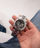  Shop Authentic Guess Trophy Chronograph Diamonds Black Dial Silver Steel Strap Watch for Men - GW0390G1 - Luxxuri