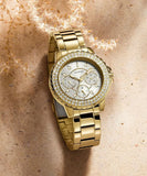  Shop Authentic Guess Crown Jewel Diamonds White Dial Gold Steel Strap Watch for Women - GW0410L2 - Luxxuri