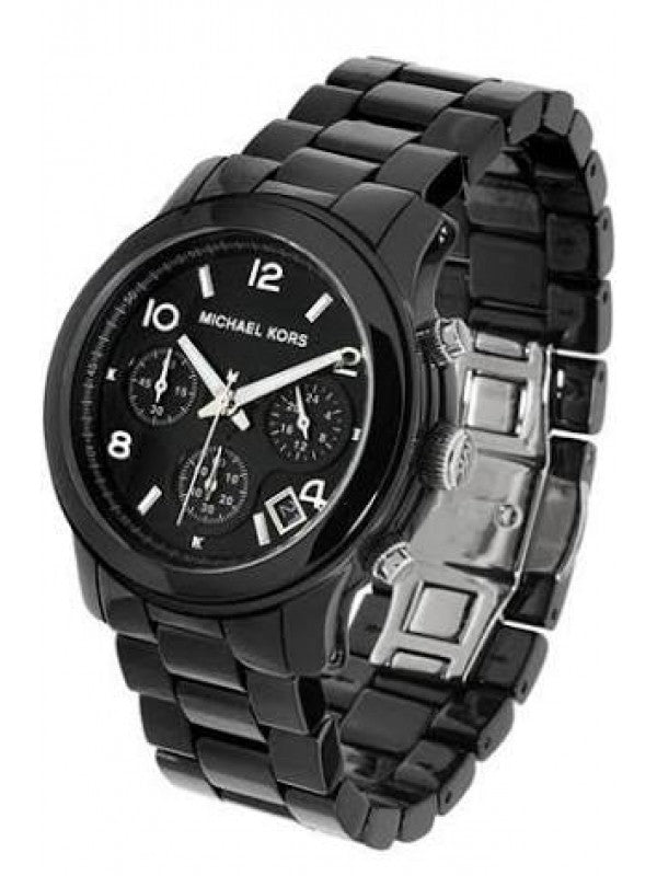  Shop Authentic Michael Kors Runway Black Ceramic Dial Black Steel Strap Watch for Women - MK5162 - Luxxuri