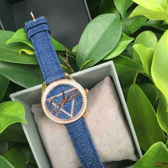  Shop Authentic Guess Little Flirt Quartz Blue Dial Blue Leather Strap Watch For Women - W0456L6 - Luxxuri