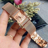  Shop Authentic Guess Nouveau Diamonds Rose Gold Dial Rose Gold Mesh Bracelet Watch for Women - W0127L3 - Luxxuri