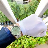  Shop Authentic Citizen x Pantone Automatic Peaceful Green Dial Silver Steel Strap Watch For Men - NJ0158-89Z - Luxxuri