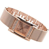  Shop Authentic Guess Nouveau Diamonds Rose Gold Dial Rose Gold Mesh Bracelet Watch for Women - W0127L3 - Luxxuri