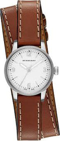  Shop Authentic Burberry Utilitarian White Dial Brown Leather Strap Watch for Women - BU7848 - Luxxuri