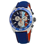  Shop Authentic Tag Heuer Formula 1 Gulf Edition Blue Dial Blue Leather Strap Watch for Men - CAZ101N.FC8243 - Luxxuri