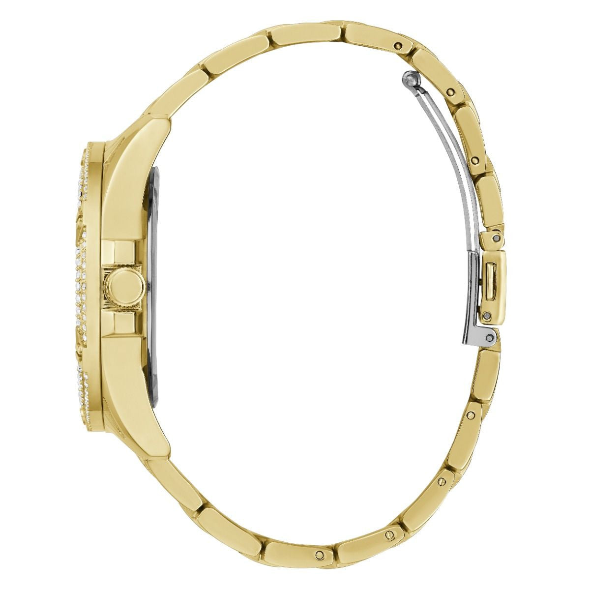  Shop Authentic Guess Queen Quartz Gold Dial Gold Steel Strap Watch For Women - GW0464L2 - Luxxuri