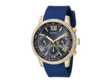  Shop Authentic Guess Sunrise Blue Dial with Diamonds Blue Rubber Strap Watch For Women - W0616L2 - Luxxuri