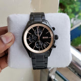  Shop Authentic Hugo Boss Grand Prix Black Dial Black Steel Strap Watch for Men - 1513578 - Luxxuri