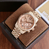  Shop Authentic Michael Kors Lexington Rose Gold Dial Rose Gold Steel Strap Watch for Women - MK5569 - Luxxuri