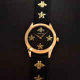  Shop Authentic Gucci G-Timeless Black Dial Black Leather Strap Watch For Women - YA1264055 - Luxxuri