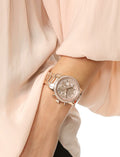  Shop Authentic Michael Kors Ritz Chronograph Rose Gold Dial Rose Gold Steel Strap Watch for Women - MK6357 - Luxxuri