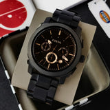 Shop Authentic Fossil Machine Chronograph Black Dial Black Steel Strap Watch for Men - FS4682 - Luxxuri