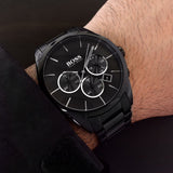  Shop Authentic Hugo Boss Onyx Black Dial Black Steel Strap Watch for Men - 1513365 - Luxxuri