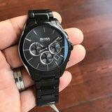  Shop Authentic Hugo Boss Onyx Black Dial Black Steel Strap Watch for Men - 1513365 - Luxxuri