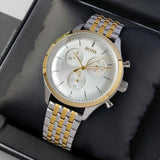  Shop Authentic Hugo Boss Companion Silver Dial Two Tone Mesh Bracelet Watch for Men - 1513654 - Luxxuri