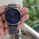  Shop Authentic Hugo Boss Architectural Blue Dial Grey Steel Strap Watch for Men - 1513574 - Luxxuri