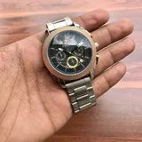  Shop Authentic Fossil Machine Blue Dial Two Tone Steel Strap Watch for Men - FS5037 - Luxxuri