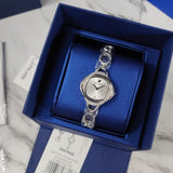 Shop Authentic Swarovski Crystal Flower Silver Dial Silver Steel Strap Watch for Women - 5547622 - Luxxuri