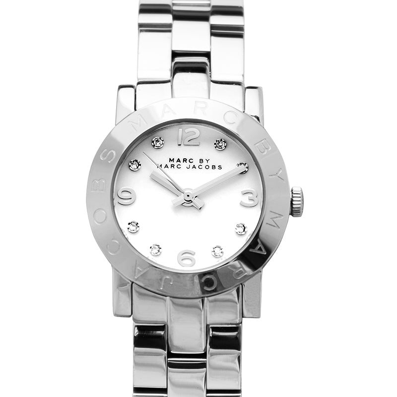  Shop Authentic Marc Jacobs Mini Amy White Dial Silver Steel Strap Watch for Women - MBM3055 - Luxxuri