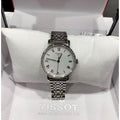 Tissot T Classic Everytime Small White Dial Silver Mesh Bracelet Watch For Women - T109.210.11.033.00