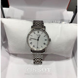  Shop Authentic Tissot T Classic Everytime Small White Dial Silver Mesh Bracelet Watch For Women - T109.210.11.033.00 - Luxxuri