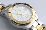  Shop Authentic Tag Heuer Aquaracer Caliber 16 Automatic White Dial Two Tone Steel Strap Watch for Men - CAY2121.BB0923 - Luxxuri