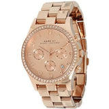  Shop Authentic Marc Jacobs Henry Chronograph Rose Gold Dial Rose Gold Steel Strap Watch for Women - MBM3118 - Luxxuri