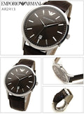  Shop Authentic Emporio Armani Renato Classic Brown Dial Brown Leather Strap Watch For Men - AR2413 - Luxxuri