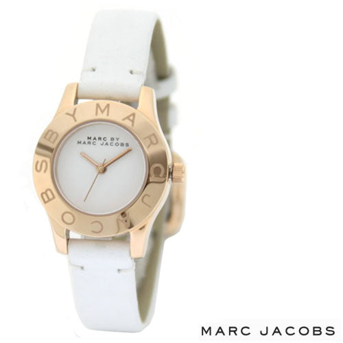  Shop Authentic Marc Jacobs Mini Blade White Dial White Leather Strap Watch for Women - MBM1207 - Luxxuri