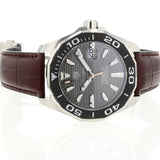  Shop Authentic Tag Heuer Aquaracer Caliber 5 Black Dial Brown Leather Strap Watch for Men - WAY201M.FC6474 - Luxxuri