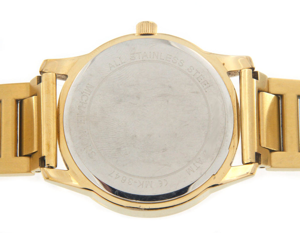  Shop Authentic Michael Kors Hartman Analog Quartz Black Dial Gold Steel Strap Watch For Women - MK3647 - Luxxuri