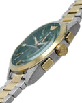  Shop Authentic Emporio Armani Claudio Chronograph Green Dial Two Tone Steel Strap Watch For Women - AR11511 - Luxxuri