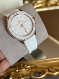  Shop Authentic Michael Kors Runway Quartz White Dial White Rubber Strap Watch For Women - MK6853 - Luxxuri
