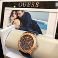  Shop Authentic Guess Legacy Analog Blue Dial Blue Denim Strap Watch for Men - W1058G1 - Luxxuri