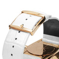  Shop Authentic Calvin Klein Accent Silver Dial White Leather Strap Watch for Women - K2Y216K6 - Luxxuri