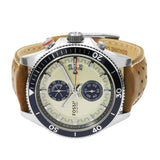  Shop Authentic Fossil Wakefield Chronograph Cream Dial Brown Leather Strap Watch for Men - CH2951 - Luxxuri