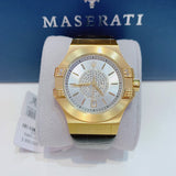  Shop Authentic Maserati Potenza Diamonds Silver Dial Black Leather Strap Watch For Women - R8851108505 - Luxxuri