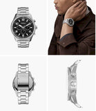  Shop Authentic Fossil Brox Multifunction Black Dial Silver Steel Strap Watch for Women - BQ2797 - Luxxuri