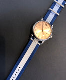  Shop Authentic Emporio Armani Luigi Analog Beige Dial Two Tone NATO Strap Watch For Men - AR11212 - Luxxuri