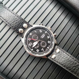  Shop Authentic Fossil Retro Pilot Chronograph Black Dial Black Leather Strap Watch for Men - FS5806 - Luxxuri