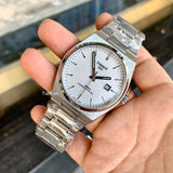  Shop Authentic Tissot PRX Powermatic 80 White Dial Silver Steel Strap Watch for Men - T137.207.11.111.00 - Luxxuri