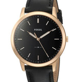  Shop Authentic Fossil The Minimalist Black Dial Black Leather Strap Watch for Men - FS5376 - Luxxuri