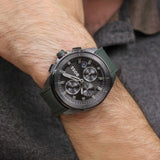  Shop Authentic Hugo Boss Volane Chronograph Grey Dial Green Rubber Strap Watch For Men - 1513952 - Luxxuri