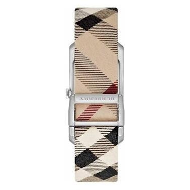  Shop Authentic Burberry The Pioneer Silver Dial Haymarket Beige Leather Strap Watch for Women - BU9406 - Luxxuri