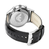  Shop Authentic Emporio Armani Renato Chronograph Black Dial Black Leather Strap Watch For Men - AR2447 - Luxxuri
